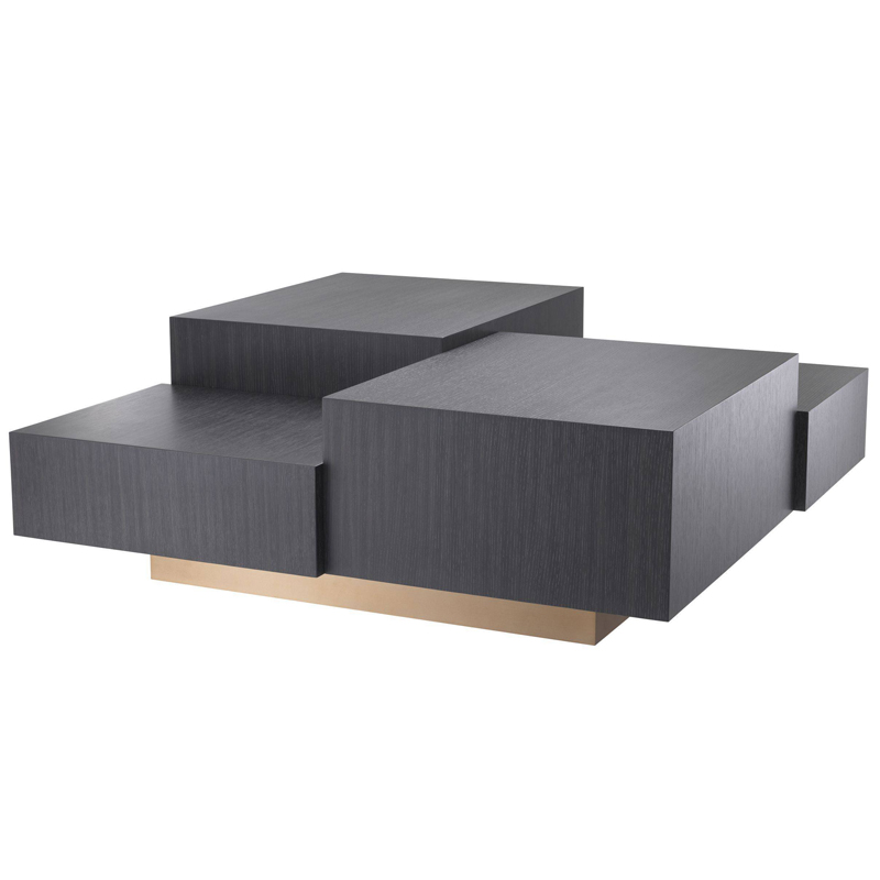 Кофейный стол Eichholtz Coffee Table Nerone Дерево Темно-Серый Матовая латунь Кофейный стол Eichholtz Coffee Table Nerone Дерево Темно-Серый Матовая латунь в Волгограде | Loft Concept