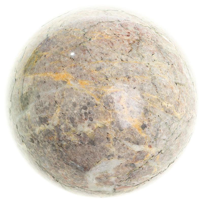 Шар декоративный из натурального камня Креноид Natural Stone Spheres Бежево-серый Желтый Белый Шар декоративный из натурального камня Креноид Natural Stone Spheres Бежево-серый Желтый Белый в Волгограде | Loft Concept