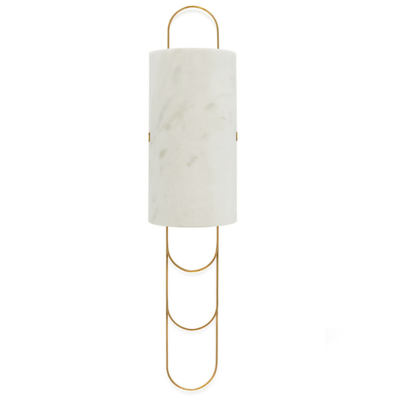 Бра Niagara WALL LAMP Ginger and Jagger White Латунь Белый Мрамор Bianco Бра Niagara WALL LAMP Ginger and Jagger White Латунь Белый Мрамор Bianco в Волгограде | Loft Concept