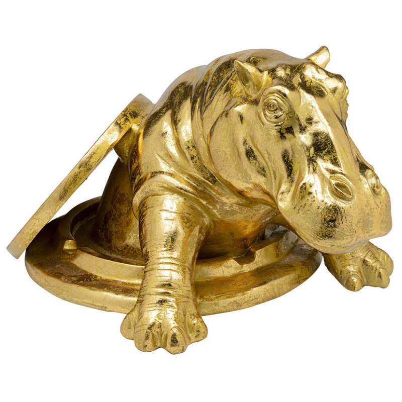 Статуэтка Golden Hippo Золотой Статуэтка Golden Hippo Золотой в Волгограде | Loft Concept