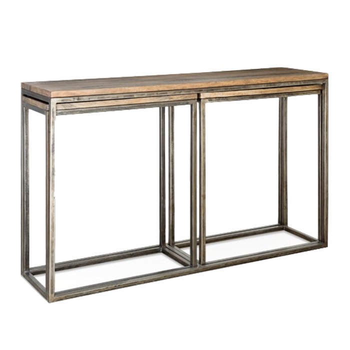 Консоль Industrial Metal Rust Triple Console Table Консоль Industrial Metal Rust Triple Console Table в Волгограде | Loft Concept