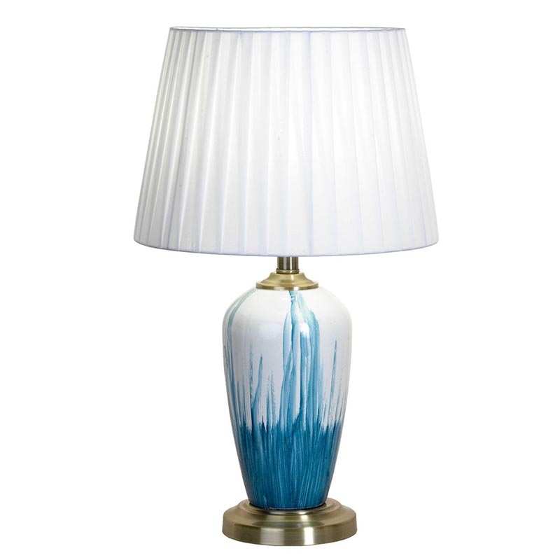 Настольная лампа Adali Table Lamp Белый Светло-синий Настольная лампа Adali Table Lamp Белый Светло-синий в Волгограде | Loft Concept