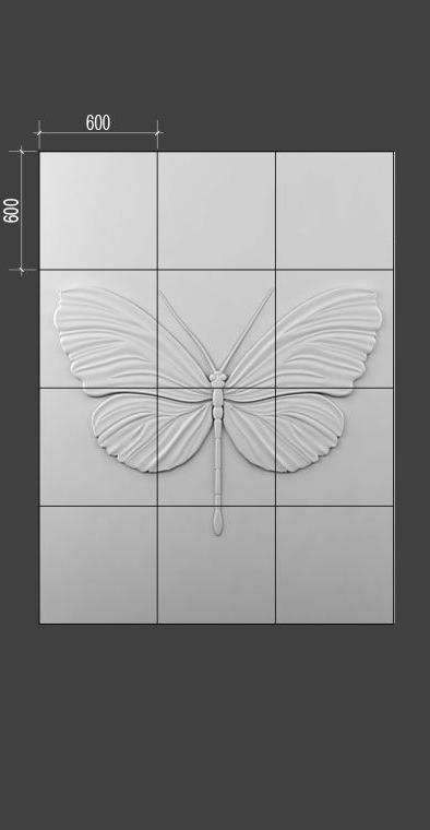 Барельеф BUTTERFLY в Волгограде