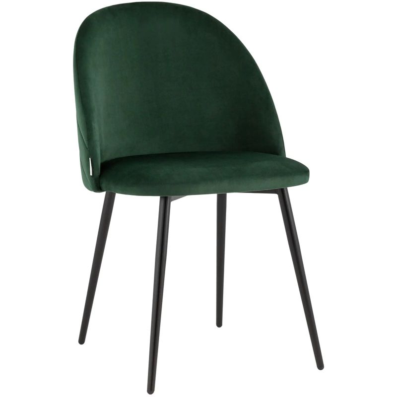 Стул Зеленый Велюр Miruna Leaf Chair Зеленый Черный Стул Зеленый Велюр Miruna Leaf Chair Зеленый Черный в Волгограде | Loft Concept