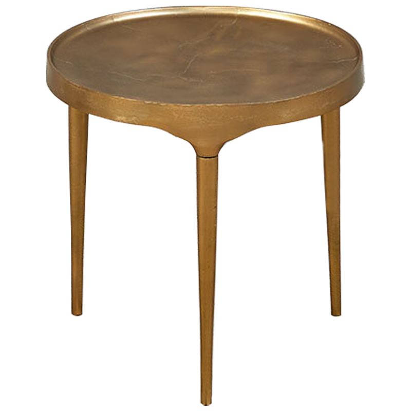 Приставной стол круглый Robby Coffee Table Золотой Приставной стол круглый Robby Coffee Table Золотой в Волгограде | Loft Concept