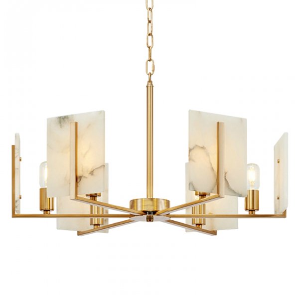 Люстра Marble square Chandelier Латунь Люстра Marble square Chandelier Латунь в Волгограде | Loft Concept