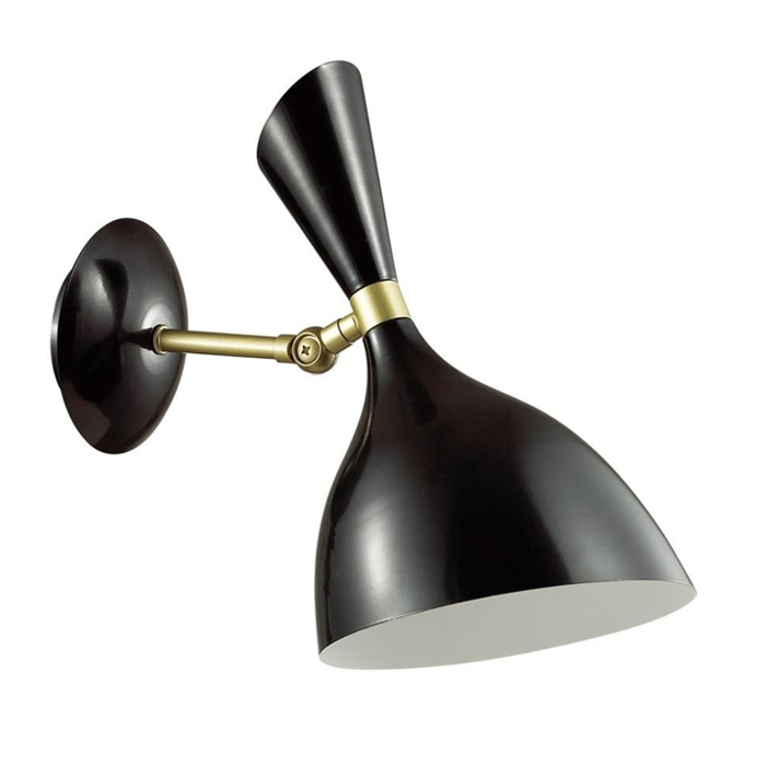 Бра Duke wall lamp Black Черный Латунь Бра Duke wall lamp Black Черный Латунь в Волгограде | Loft Concept