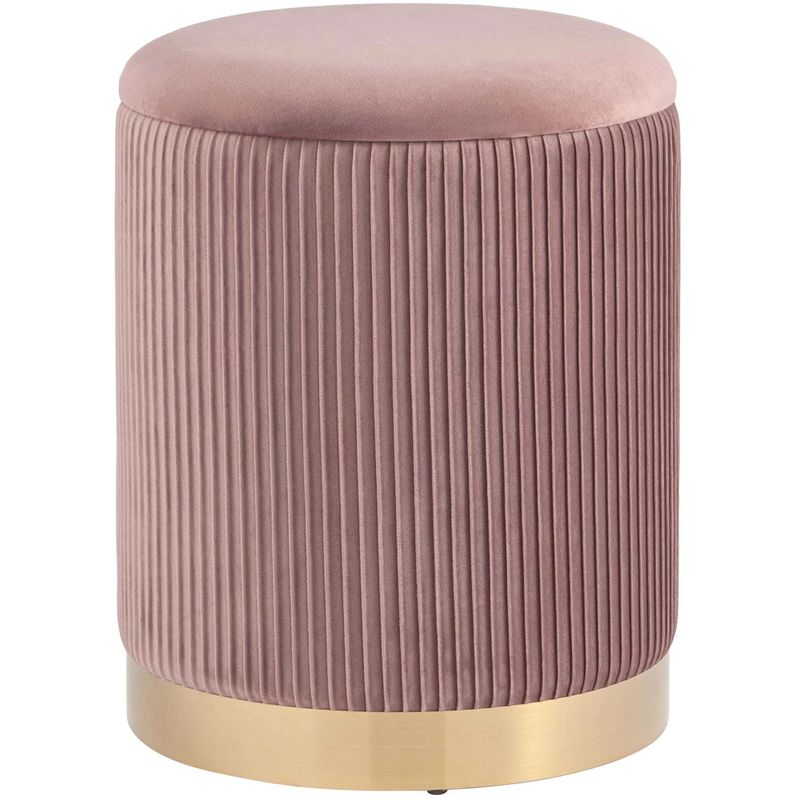 Пуф с ящиком Beatrice розовый Glossy Velor Розовый пастельный Пуф с ящиком Beatrice розовый Glossy Velor Розовый пастельный в Волгограде | Loft Concept