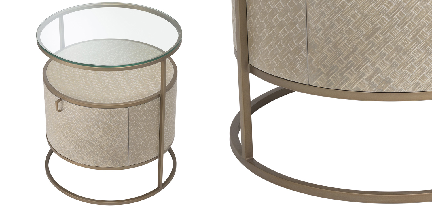 Приставной стол Eichholtz Bedside Table Napa Valley oak - фото №1