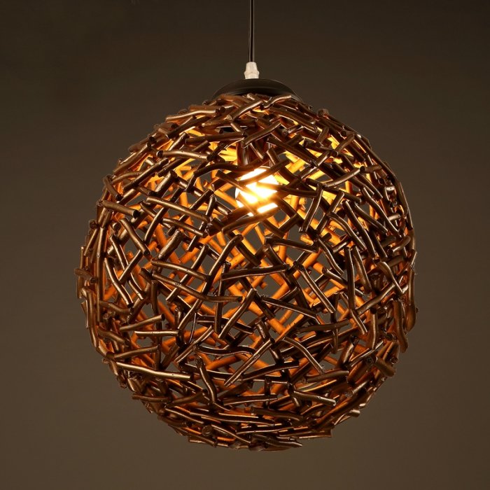 Подвесной светильник Old Wicker Pendant Sphere Подвесной светильник Old Wicker Pendant Sphere в Волгограде | Loft Concept