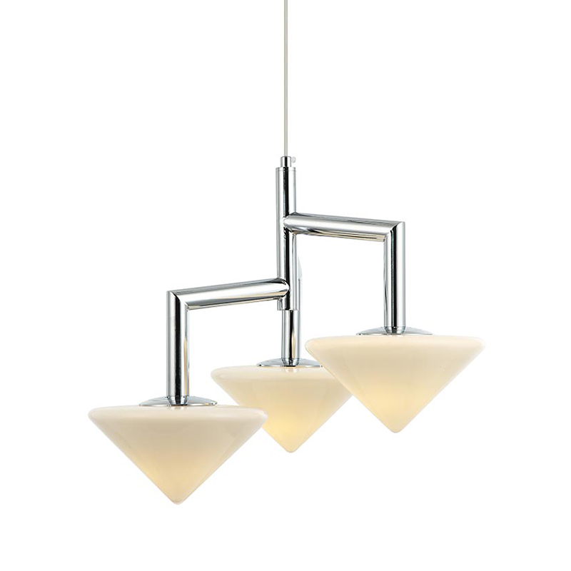 Люстра Acantha Chrome Lamp Хром Белый Люстра Acantha Chrome Lamp Хром Белый в Волгограде | Loft Concept