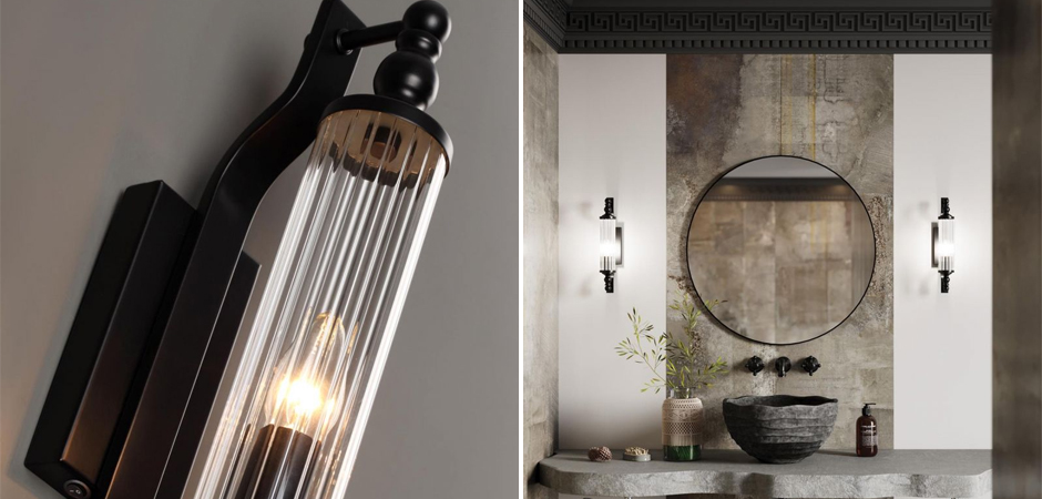 Бра Glass TUBE Черное Бра Glass TUBE Черное - Loft-Concept в Волгограде