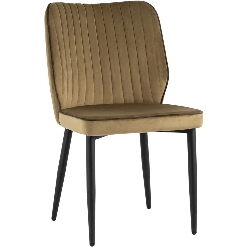 Стул Lawrence Chair Велюр Карамель Коричневый кант Карамель Коричневый Черный Стул Lawrence Chair Велюр Карамель Коричневый кант Карамель Коричневый Черный в Волгограде | Loft Concept