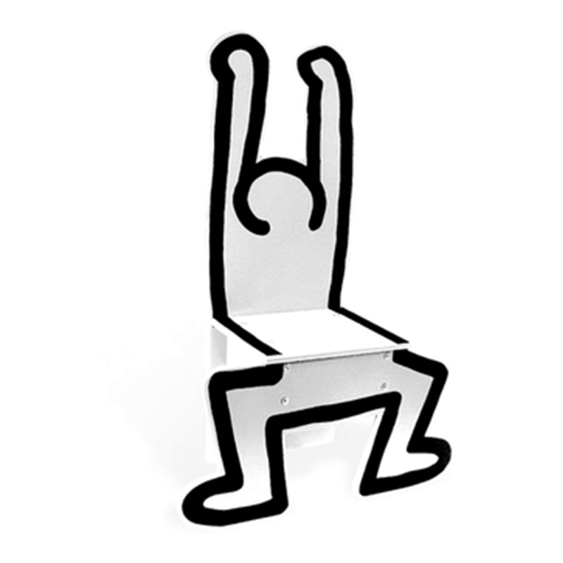 Детский стул Chaise Keith Haring Dancer Vilac Белый Белый Детский стул Chaise Keith Haring Dancer Vilac Белый Белый в Волгограде | Loft Concept