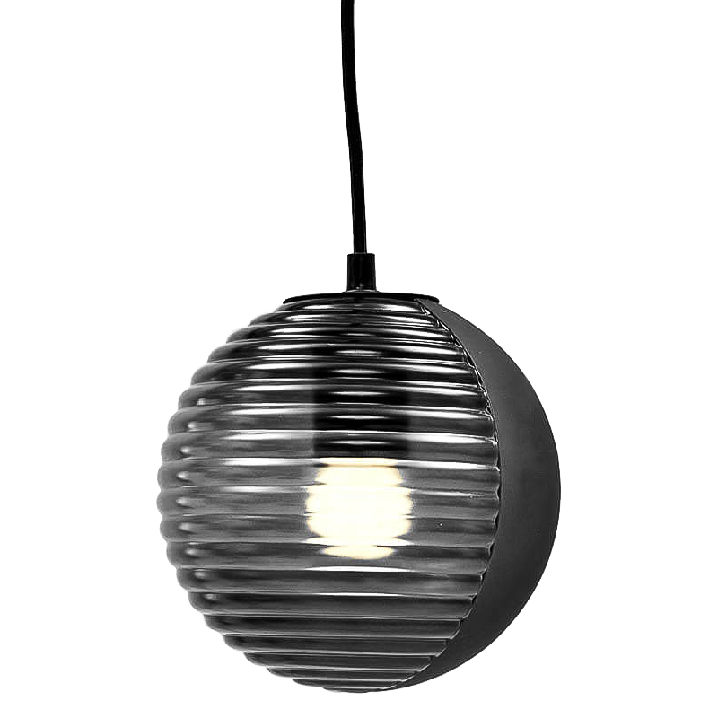 Подвесной светильник Yoran pendant Черный Стекло Смок в Волгограде | Loft Concept 