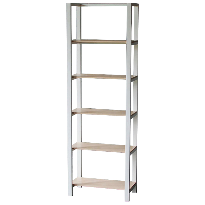 Стеллаж Reagan Industrial Metal Rust Rack Белый Древесина Стеллаж Reagan Industrial Metal Rust Rack Белый Древесина в Волгограде | Loft Concept