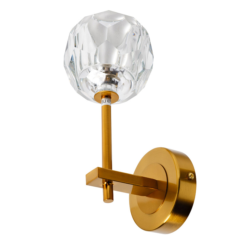 Бра RH Boule de Cristal Single Wall Lamp Gold матовое золото Бра RH Boule de Cristal Single Wall Lamp Gold матовое золото в Волгограде | Loft Concept