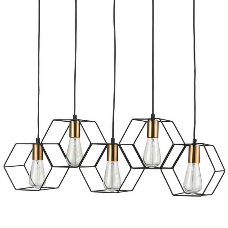 Люстра Loft Wire Cage Pendant 5 Черный Люстра Loft Wire Cage Pendant 5 Черный в Волгограде | Loft Concept