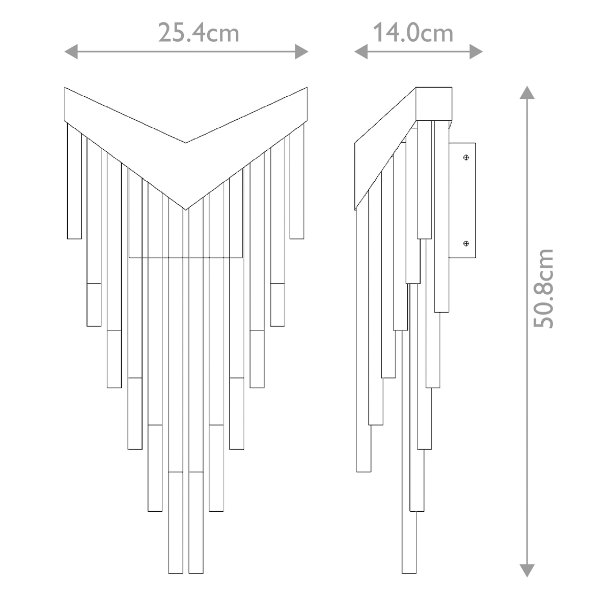 Бра с длинными прозрачными трубками Eurofase в Волгограде