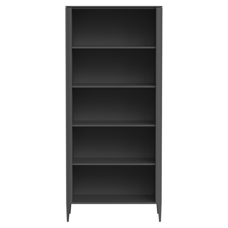 Стеллаж прямой темно-серый с открытыми полками Type  Серый в Волгограде | Loft Concept 