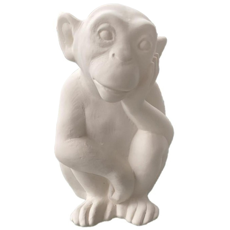Статуэтка Abhika Monkey Bisc. Statuette Белый Статуэтка Abhika Monkey Bisc. Statuette Белый в Волгограде | Loft Concept