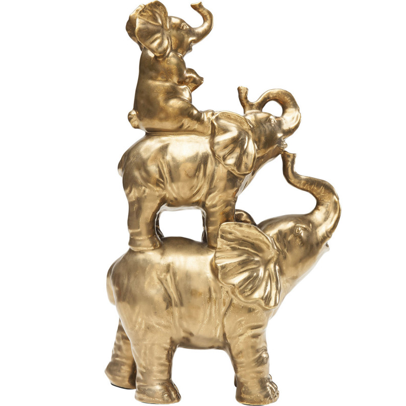 Статуэтка Family of Golden Elephants Золотой Статуэтка Family of Golden Elephants Золотой в Волгограде | Loft Concept