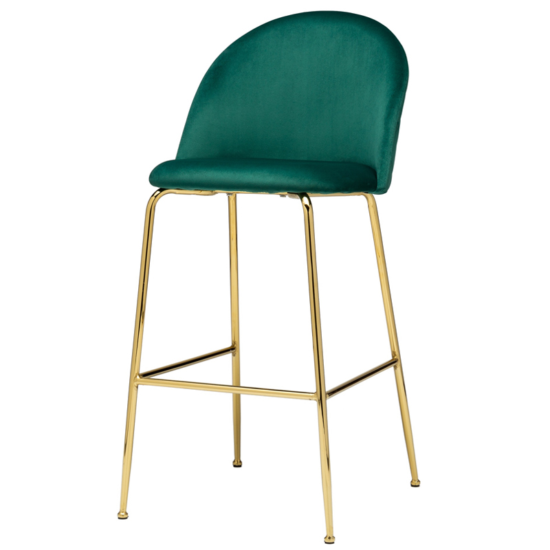 Барный стул Vendramin Bar Stool green Зеленый Глянцевое золото Барный стул Vendramin Bar Stool green Зеленый Глянцевое золото в Волгограде | Loft Concept