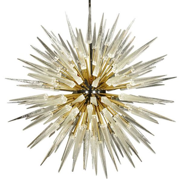 Murano Spike Sputnik Rock Chandelier Золотой Черный Прозрачное Стекло Murano Spike Sputnik Rock Chandelier Золотой Черный Прозрачное Стекло в Волгограде | Loft Concept