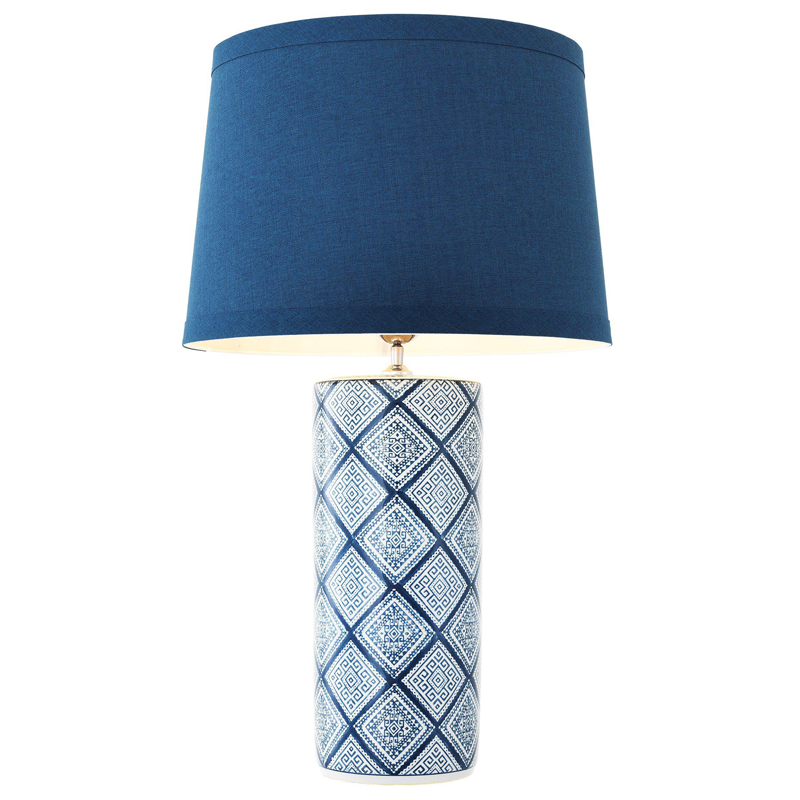 Настольная лампа Eichholtz Table Lamp Forever Белый Синий Настольная лампа Eichholtz Table Lamp Forever Белый Синий в Волгограде | Loft Concept