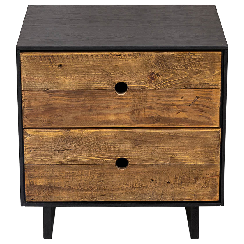 Тумбочка с 2-мя ящиками Russell Nightstand Коричневый Древесина Тумбочка с 2-мя ящиками Russell Nightstand Коричневый Древесина в Волгограде | Loft Concept
