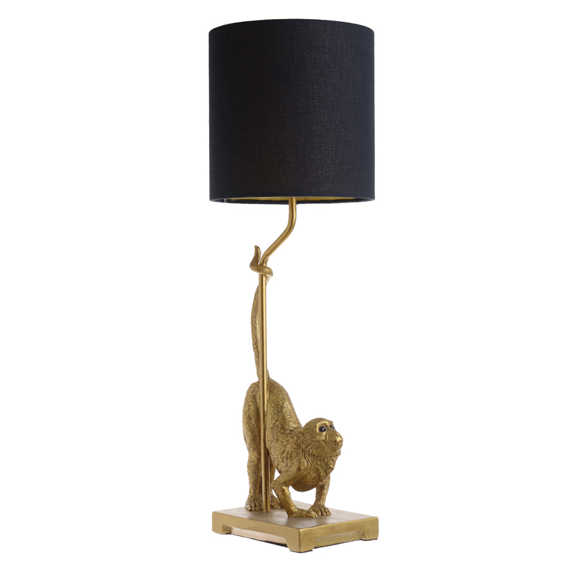 Настольная лампа Curious Monkey Table lamp Золотой Черный Настольная лампа Curious Monkey Table lamp Золотой Черный в Волгограде | Loft Concept