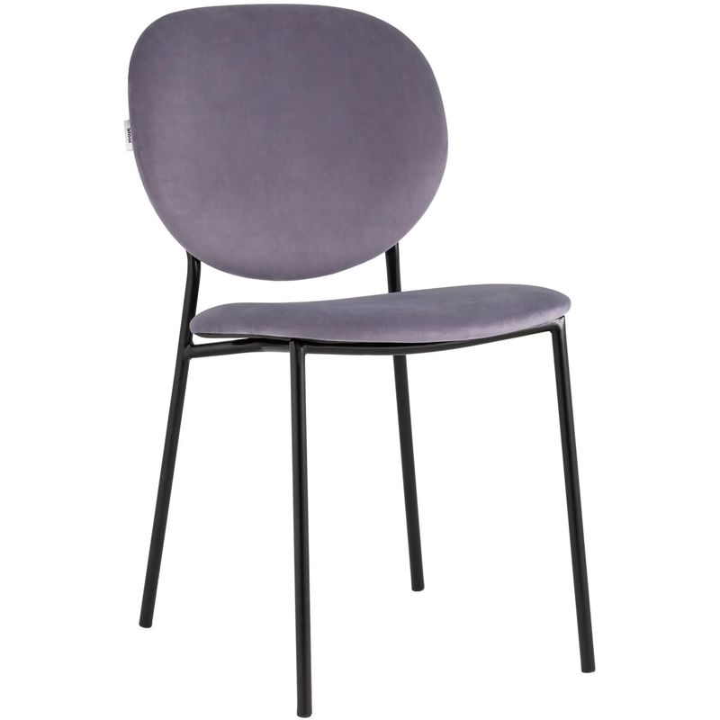 Стул Stanley Chair Пыльно-Сиреневый Велюр Сиреневый Черный в Волгограде | Loft Concept 