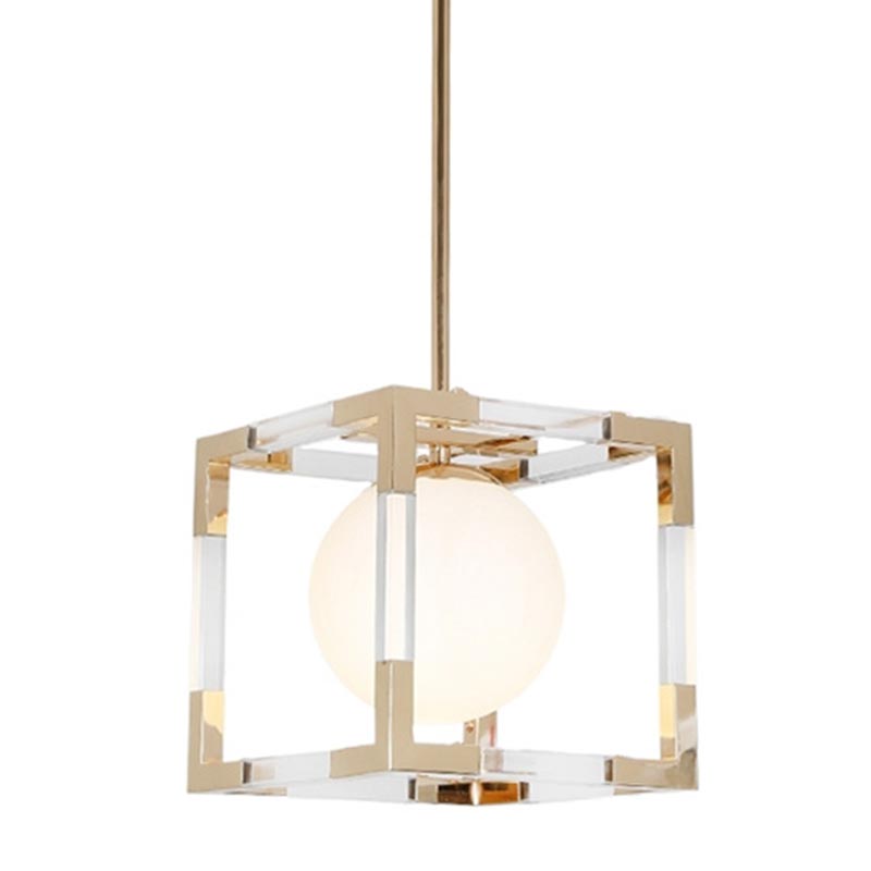 Подвесной светильник Dunvel Hanging lamp Белый Золотой Подвесной светильник Dunvel Hanging lamp Белый Золотой в Волгограде | Loft Concept