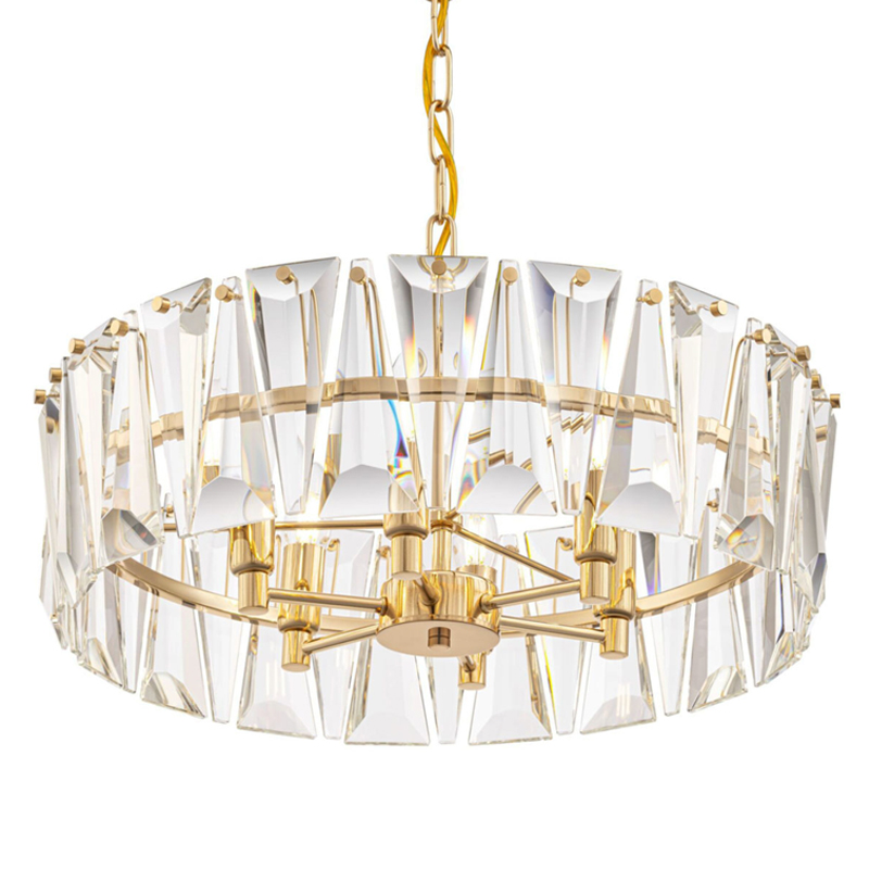 Люстра Ruby Crystal Chandelier Gold 53 Глянцевое золото Прозрачное Стекло Люстра Ruby Crystal Chandelier Gold 53 Глянцевое золото Прозрачное Стекло в Волгограде | Loft Concept
