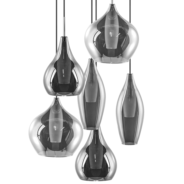 Люстра Candiano Smoke 6 Light Дымчатый (Smoke) Хром Люстра Candiano Smoke 6 Light Дымчатый (Smoke) Хром в Волгограде | Loft Concept