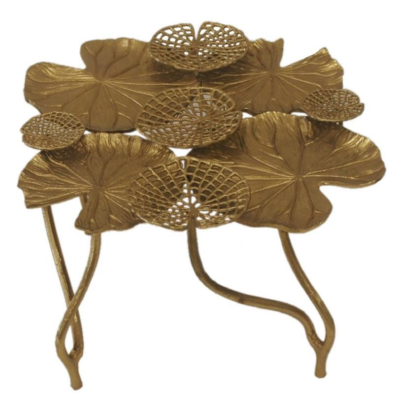 Кофейный стол Water Lily Leaves Table Золотой Кофейный стол Water Lily Leaves Table Золотой в Волгограде | Loft Concept