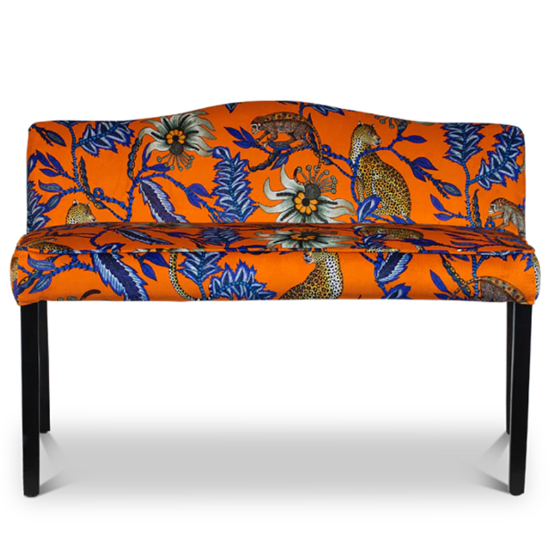 Банкетка Оранжевый Орнамент Zambezi Monkey Bean Flame Bench Оранжевый Банкетка Оранжевый Орнамент Zambezi Monkey Bean Flame Bench Оранжевый в Волгограде | Loft Concept