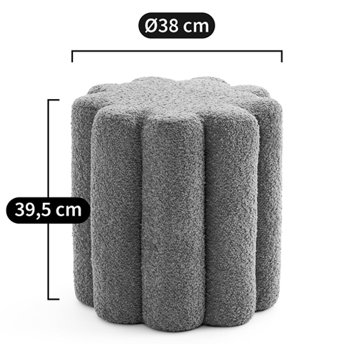 Пуф с обивкой из ткани букле Flo Pouf Пуф с обивкой из ткани букле Flo Pouf в Волгограде