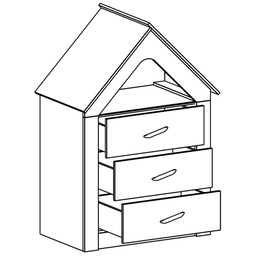 Комод в детскую Tiny Town Chest of Drawers Комод в детскую Tiny Town Chest of Drawers в Волгограде
