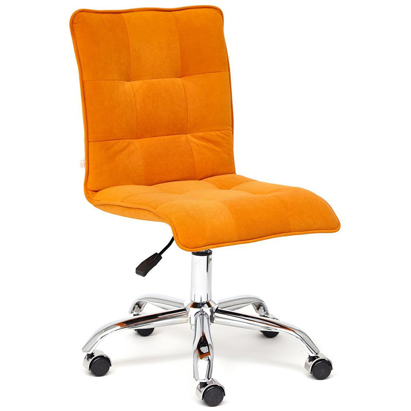Кресло Deborah flock orange Оранжевый Хром Кресло Deborah flock orange Оранжевый Хром в Волгограде | Loft Concept