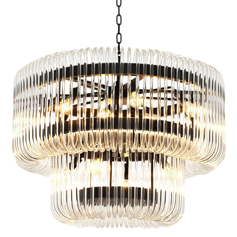 Люстра Eichholtz Chandelier Sutton House Темная бронза Прозрачный Люстра Eichholtz Chandelier Sutton House Темная бронза Прозрачный в Волгограде | Loft Concept
