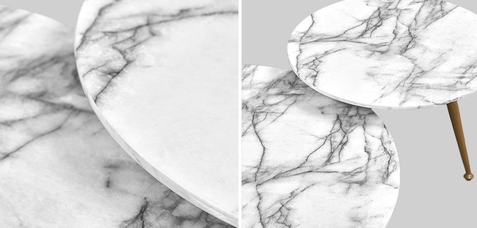 Комплект из двух столов Marble & Brass Комплект из двух столов Marble & Brass - Loft-Concept в Волгограде
