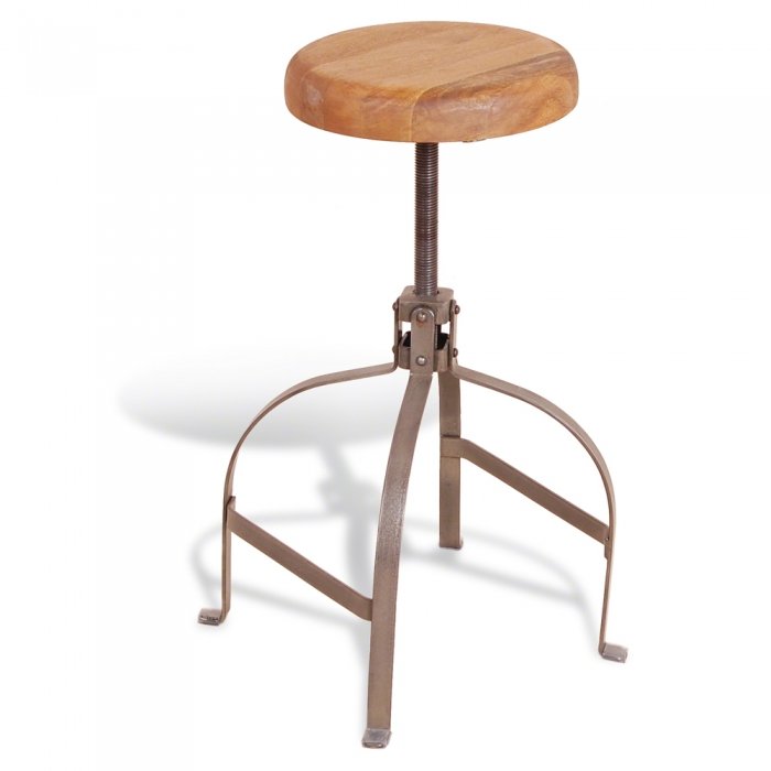 Барный стул Industrial Metal Rust Screw Bar Stool Коричневый в Волгограде | Loft Concept 