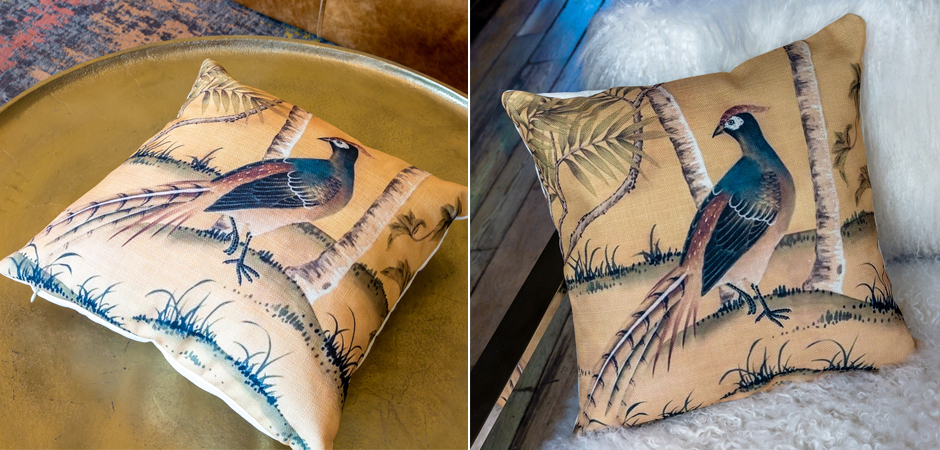 Декоративная подушка Beige and Green Chinoiserie 6 - Loft-Concept в Волгограде