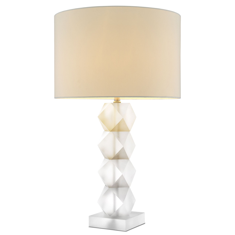 Настольная лампа Eichholtz Table Lamp Whealon Прозрачный Белый Настольная лампа Eichholtz Table Lamp Whealon Прозрачный Белый в Волгограде | Loft Concept