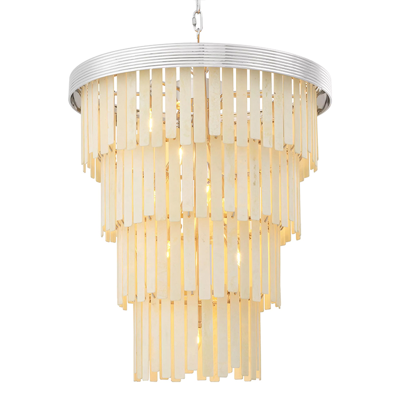 Люстра Eichholtz Chandelier Arizona L Nickel Никель ivory ( слоновая кость ) Люстра Eichholtz Chandelier Arizona L Nickel Никель ivory ( слоновая кость ) в Волгограде | Loft Concept