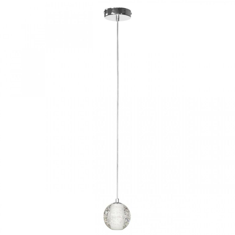 Светодиодный Подвесной Светильник Bocci 1 шарик Led Crystal Glass Серебряный Прозрачное Стекло Светодиодный Подвесной Светильник Bocci 1 шарик Led Crystal Glass Серебряный Прозрачное Стекло в Волгограде | Loft Concept