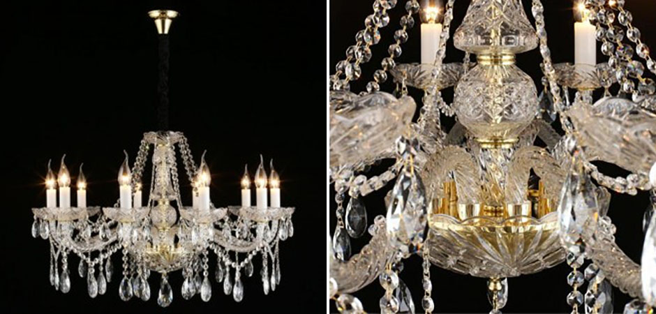 Люстра Crystal Lights Золотая Люстра Crystal Lights Золотая - Loft-Concept в Волгограде