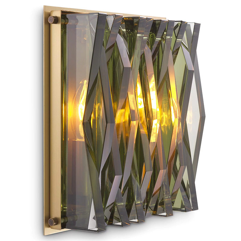 Бра Eichholtz Wall Lamp Nuvola S Green Латунь Зеленый смок Стекло Смок Бра Eichholtz Wall Lamp Nuvola S Green Латунь Зеленый смок Стекло Смок в Волгограде | Loft Concept