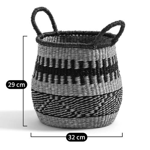 Круглая плетеная корзина Oyana Wicker Basket в Волгограде